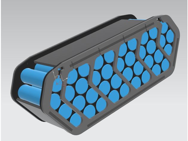 10s4p aggiuntivo batteria uomo selvaggio sacchetto batteria aggiuntiva Marcubusch 3D print model - Mito3D