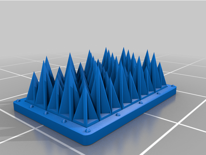 16x9 spiked plate weelittlecars 3d print model - Mito3D
