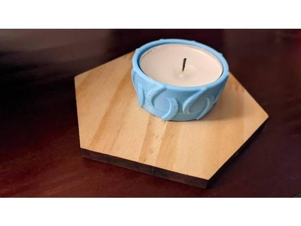 belton tè candela titolare supporto quarkhaven 3d print model - Mito3D
