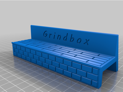 fingerboard skatepark grindbox baciuq 3d print model - Mito3D
