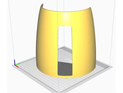 thundebird1 cockpit frame wall left half sasakawa katsuhiko 3d print model - Mito3D