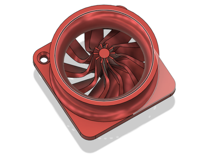 turbo carénage ventilateur 40x40mm canal couverture gaine oti97 3d print model - Mito3D
