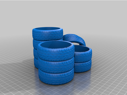 tire stack penholder brummephil 3d print model - Mito3D