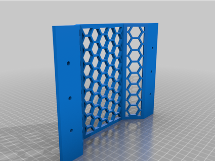 honeycomb cable bracket organizer ullmann 3d print model - Mito3D