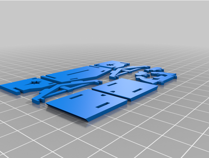 doğuş faliyet alani sahne takım neşe Noel optimize edilmiş çerçeve salak 3d print model - Mito3D