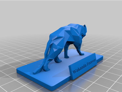 black panther statue owenmakesstuff 3d print model - Mito3D