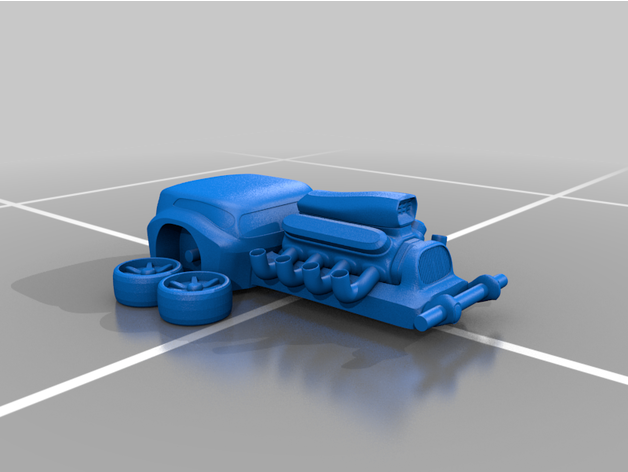 fire breathing hotrod jdstudioblender 3D print model - Mito3D