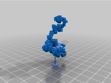 random walked cubes stand caleb c282 3d print model - Mito3D