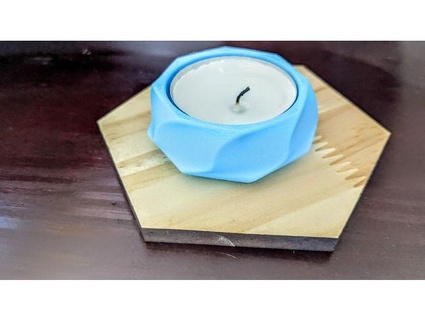 salinto tea candle holder quarkhaven 3d print model - Mito3D