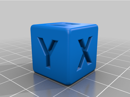 20x20x20 arrondi cube poète noir 3d print model - Mito3D