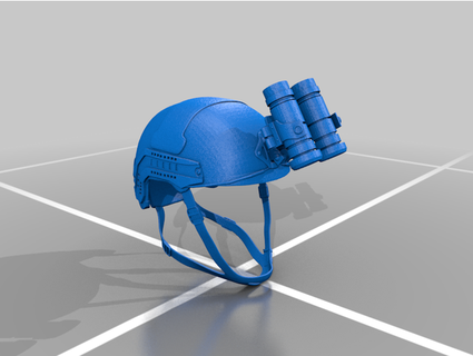 modern us military helmet mediumaster 3d print model - Mito3D