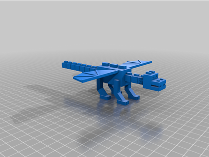 Minecraft ender Drago pezzo thedzone92 3d print model - Mito3D