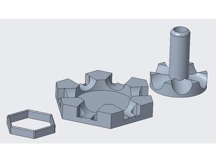 gravitrax 6 mármol inicio completamente 3d impreso fácil impresión coqueto 3d print model - Mito3D