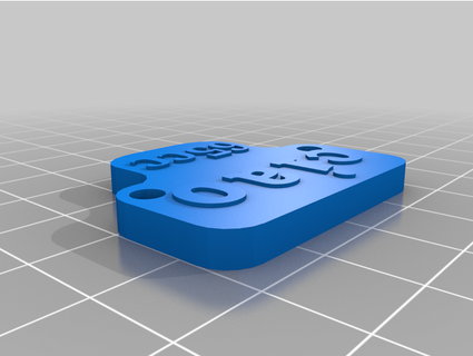 ciao tag suporte hebraico 3d print model - Mito3D