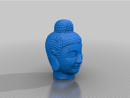 buddha head generated revopoint pop 2 3d print model - Mito3D