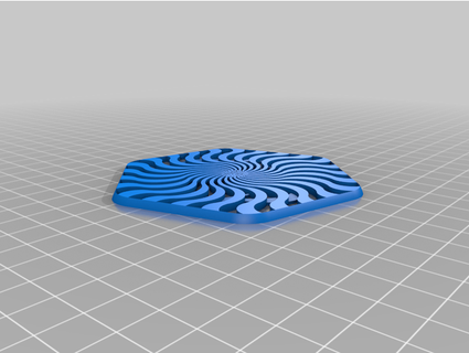 flowing coaster adcreate 3d print model - Mito3D