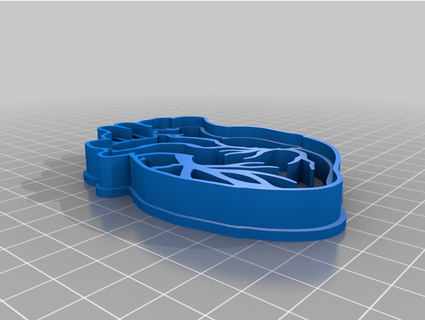 anatomical heart cookie cutter carriestoddard 3d print model - Mito3D