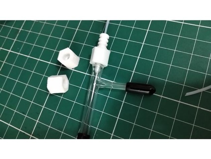 gas expansion nebulizer adapter lacmae  3d print model - Mito3D