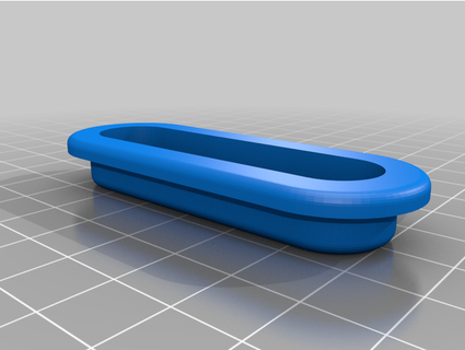 sliding door handle tbirn 3d print model - Mito3D