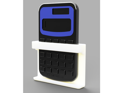 pegboard calculadora suporte snap fit dar01 3d print model - Mito3D