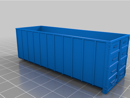 h0 rollcontainer modellbahn rklin trix knopag 3d print model - Mito3D