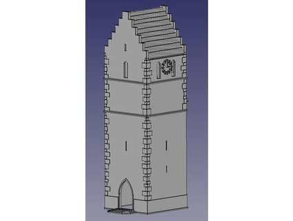 kirchturm relutz  3d print model - Mito3D