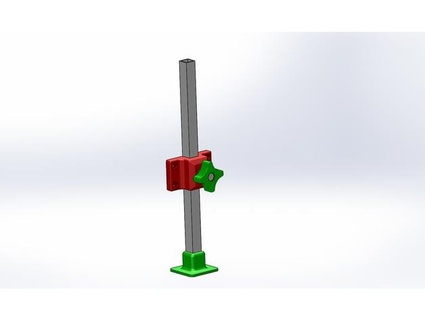 Highbanker Höhe einstellbar Bein Halterung gedrucktes Genie 3d print model - Mito3D