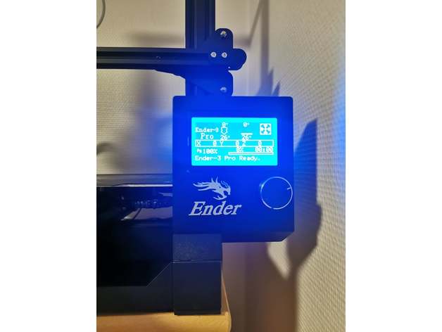 Ender 3 Profi Vertikale Bildschirm montieren v2 Faultier Herr 3D print model - Mito3D