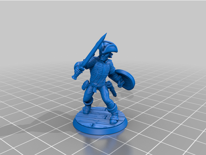 umano marinaio maestro battaglia combattente thebrickbrain 3d print model - Mito3D