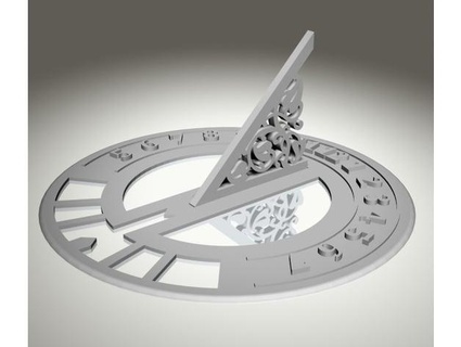 simple sundial trwentltd 3d print model - Mito3D
