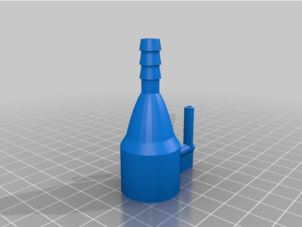 venturi aria pompa tubo flessibile connessione concati 3d print model - Mito3D