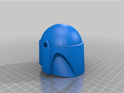 mandalorian lego helmet 4x scale c shore 3d print model - Mito3D