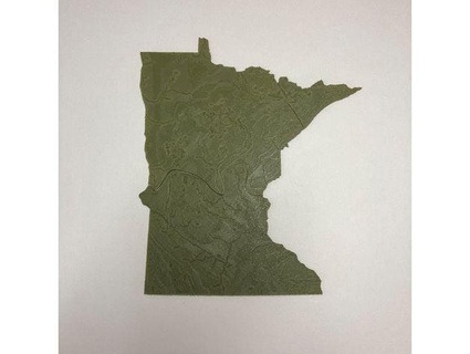 Minnesota Uniti d'America plastica ansonl 3d print model - Mito3D