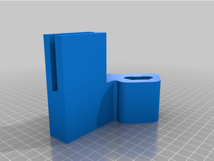 milwaukee packout - straight edge square holder wku wake 3d print model - Mito3D