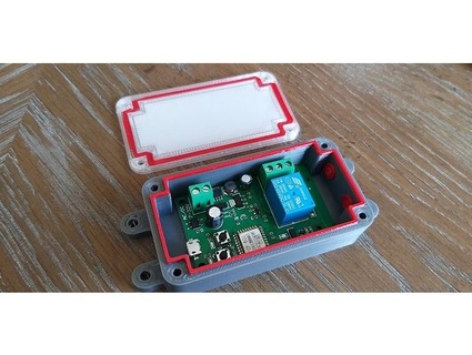 waterproof box sonoff geekcreit 5v 1 channel inching switch enclosure sklif 3d print model - Mito3D