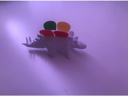 stegosaurus pick holder niels vd sanden 3d print model - Mito3D