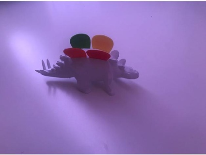 stegosaurus toplamak Kulp destek Niels vd kum 3d print model - Mito3D