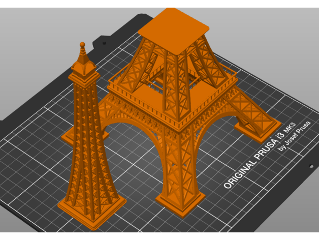 Eiffel Turm 30 cm Teile Marschall 3D print model - Mito3D