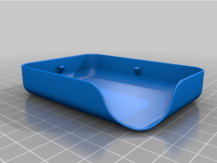 semplice 2 parte sapone titolare supporto Floyd 3d print model - Mito3D