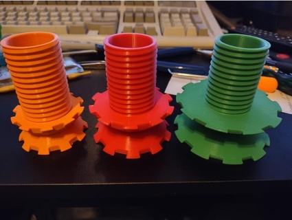 spool adapter amazon basics filament spools faultedlogic 3d print model - Mito3D