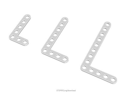 stemfie Teile Hosenträger abgewinkelt 90 asymmetrisch stemfie3d 3d print model - Mito3D