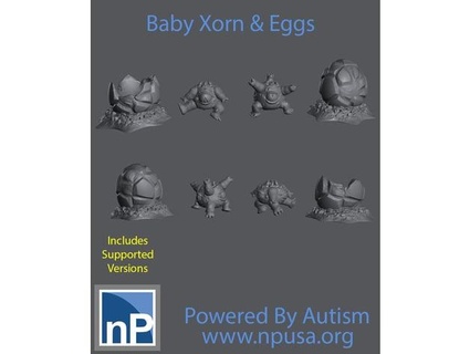 xorn babies eggs np-dev 3d print model - Mito3D