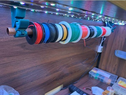 wire filament spool holder bracket print place herman v96 3d print model - Mito3D