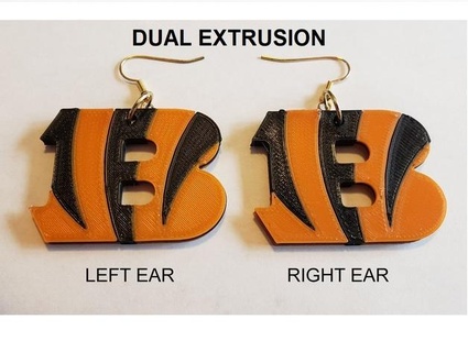 bengals rearrings - updated - double single extrusion tc fea  3d print model - Mito3D