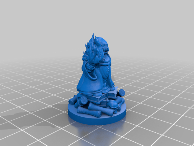 dungeon master 80's cartoon gnome wizard fireball psychicrhino 3D print model - Mito3D