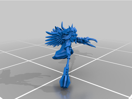 aggressivo cherubino tanookitsune 3d print model - Mito3D