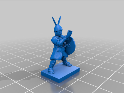 punisch Kriege kursiv Infanterie Befehl Kerl montag 3d print model - Mito3D