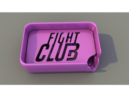lucha club jabón plato soporte jonnyreverb 3d print model - Mito3D