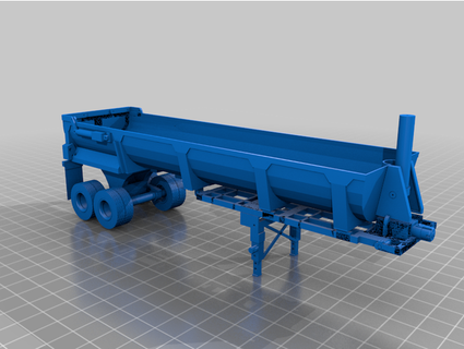 1 14 dump trailer 2022 dura haul end caj 3d print model - Mito3D