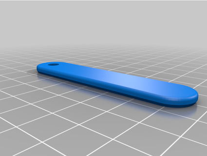 Filament Prüfung Schlüsselbund Zunge 3d print model - Mito3D